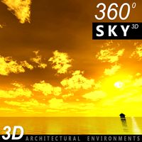 Sky 3D Sunset 011