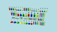 LowPoly Cartoon Potions