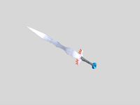 low poly fantasy sword