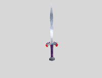 low poly fantasy sword