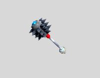low poly fantasy mace