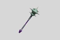 low poly fantasy mace