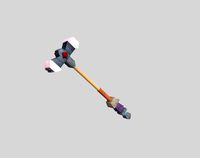 low poly fantasy hammer