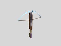 low poly fantasy crossbow
