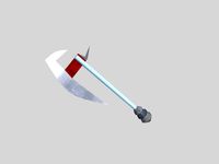 low poly fantasy axe