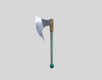low poly fantasy axe