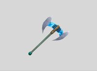 low poly fantasy axe