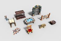 10 low poly dungeon props pack
