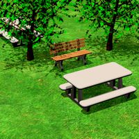 Picnic Tables and Bench