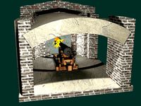 Fort Sumter Cannon Scene