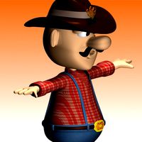 cowboy cartoon character