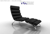 Unico Modern Chaise 3D Model