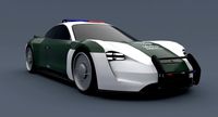 Dubai Police Outer Low Poly Porsche Mission E Concept 2015
