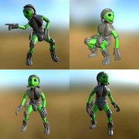 Sci-fi Man 02 8 Pose PBR