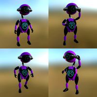 Robot 05 3 Pose PBR
