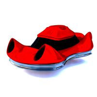 Futuristic Car Concept Red 02
