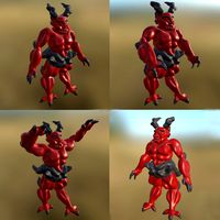 Monster 02 3 Pose PBR