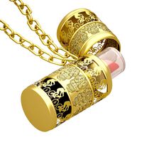 Lipstick Holder Necklace Gold 01 Lowpoly