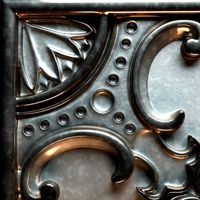 Old tin tiles