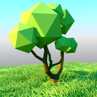 Low poly tree sample