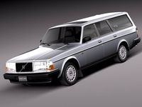 Volvo 240 Estate EU 1993 3D Model