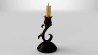 Candlestick with Candle