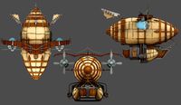 Airship Low-poly