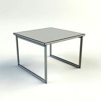 Contemporary End Table- Vray Materials