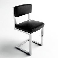 Chrome & Leather Chair - Vray & Mental Ray Materials