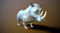cartoon rhino