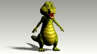 cartoon crocodile