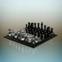 Glass Chess Set