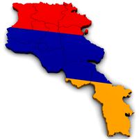 Political Map of Armenia