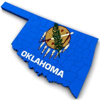 Oklahoma Political Map