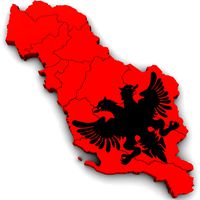 Political Map of Albania