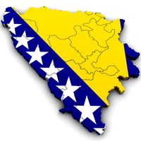 Political Map of Bosnia