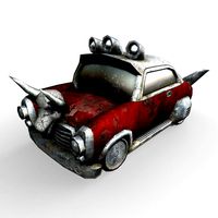 Gaming Asset Low Poly Car