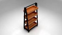 storage rack with wheels shelf