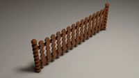 wooden garden fence