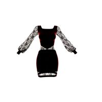 Woman Gown Femme Fatale dress