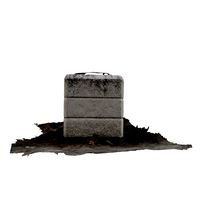 Stone trash can