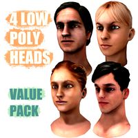 Low Poly Head Value Pack