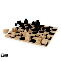 Chess game Bauhaus Schachfiguren