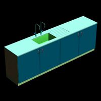 School lab bench / sink
