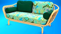 Rattan Couch