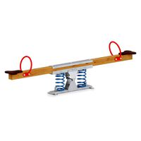 Horizontal swing with spring