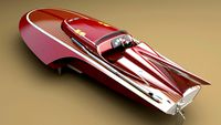 Hydroplane racing boat