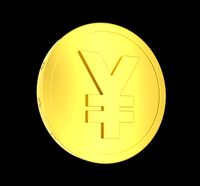 Golden Yen Coin