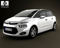 Citroen C4 Picasso 2014 3D Model