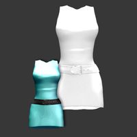 Green Belted Dress